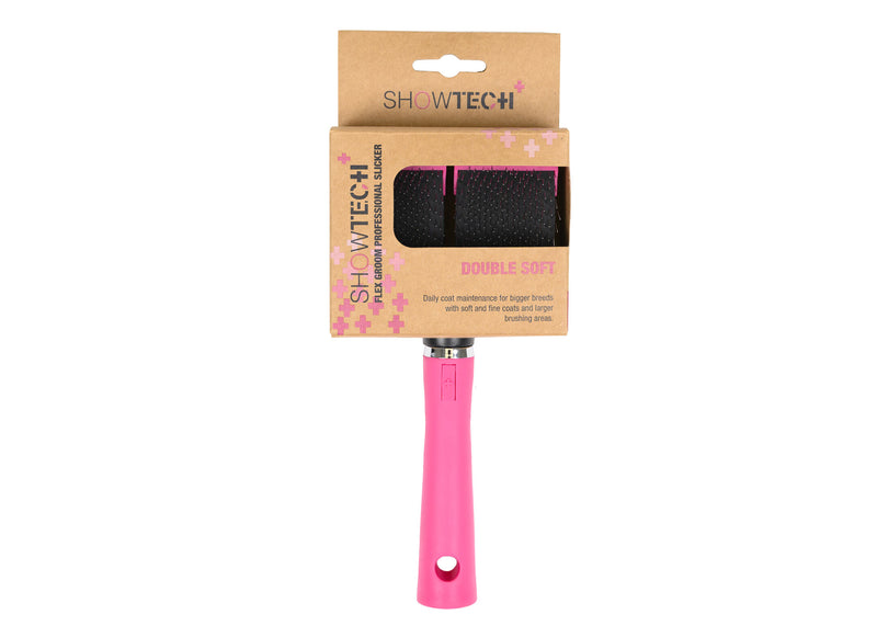 Show Tech+ Flex Groom Professional Slicker - Double, Soft