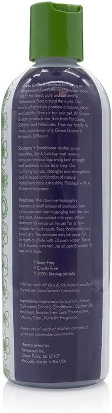 Green Groom Dog Shampoo + Conditioner - 474ml/16 oz