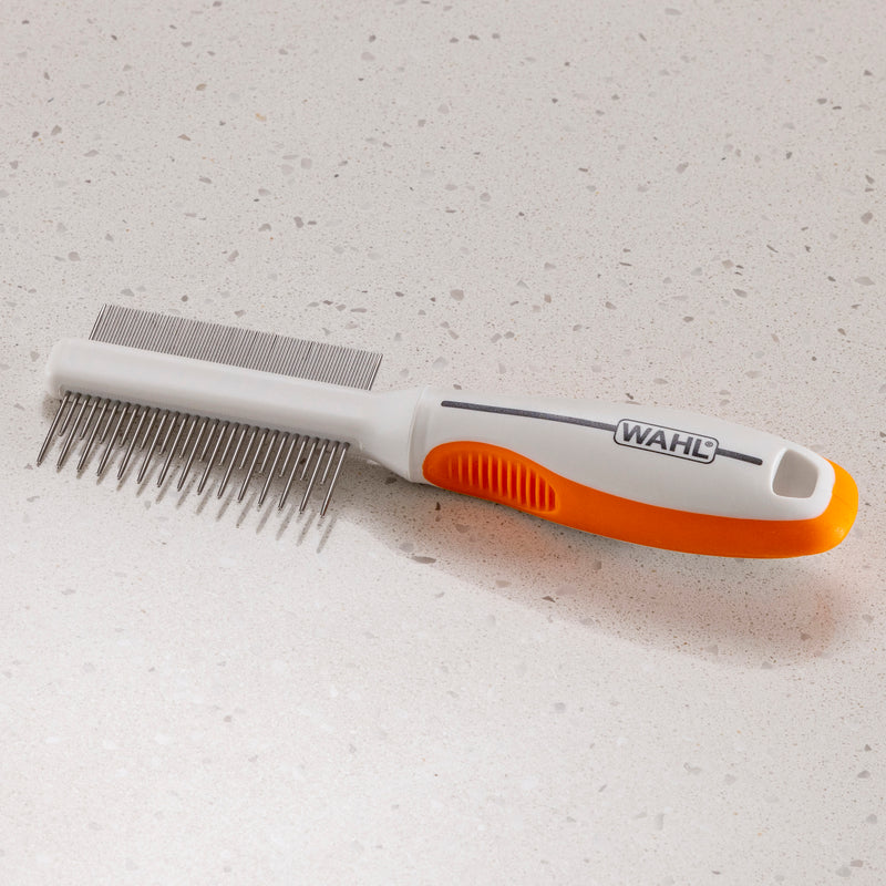 Wahl Orange/White 2 in 1 Finishing and Flea Comb