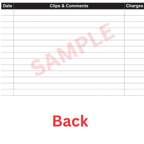 Client & Pet Grooming Record Cards - Pack of 50