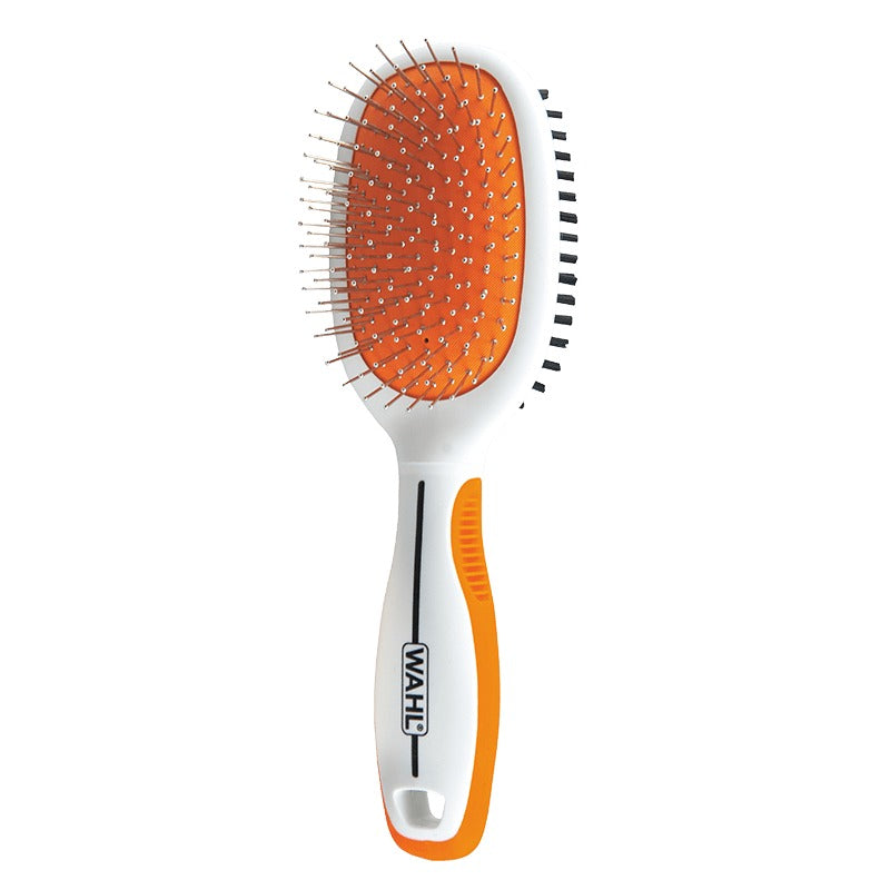 Wahl Orange/White Large Double Sided Pin/Bristle Brush