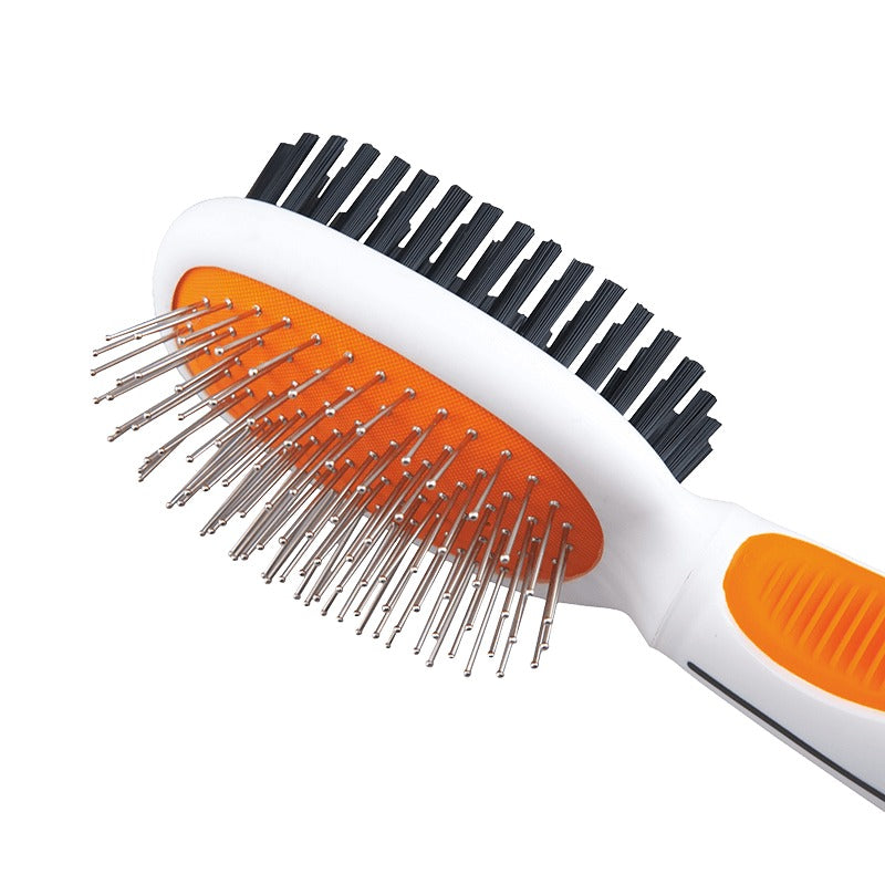 Wahl Orange/White Large Double Sided Pin/Bristle Brush