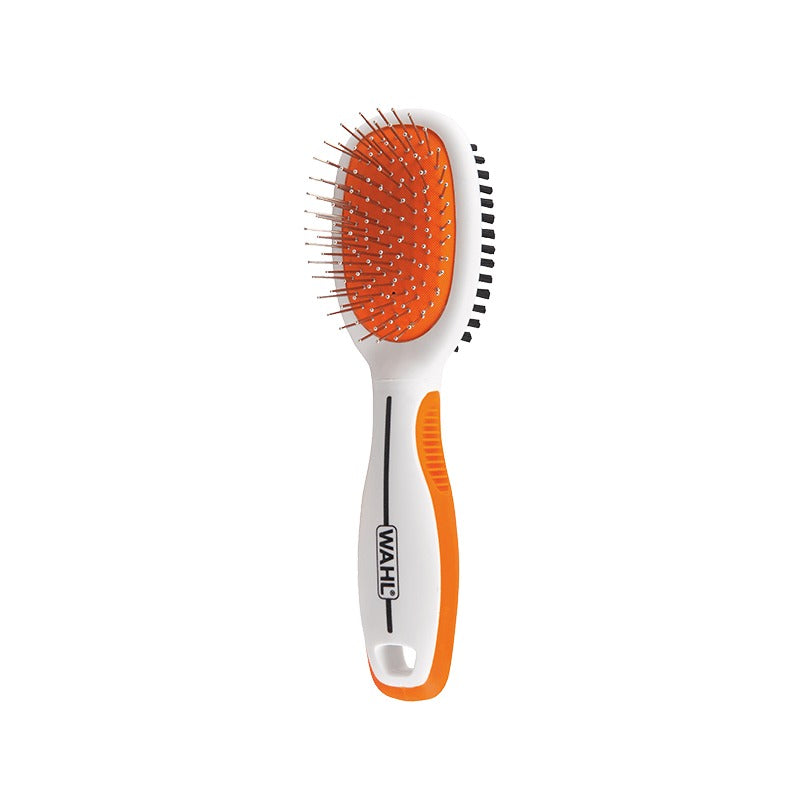 Wahl Orange/White Small Double Sided Pin/Bristle Brush