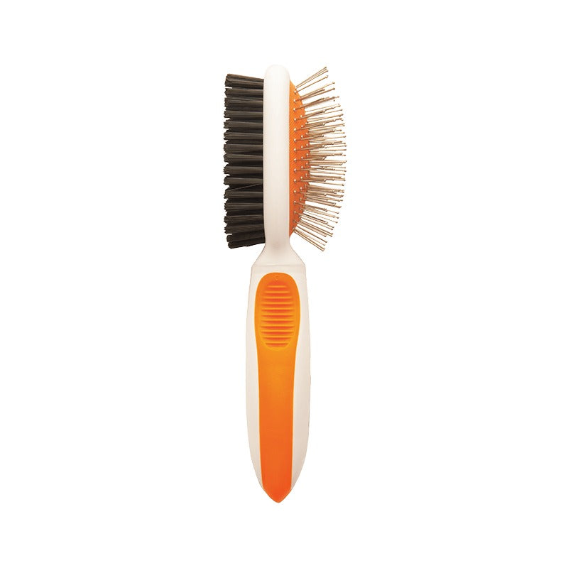 Wahl Orange/White Small Double Sided Pin/Bristle Brush