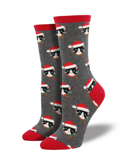 Socksmith Women's "Santa Cats" Socks