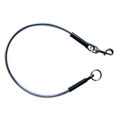 Plastic coated wire dog bathing restraint