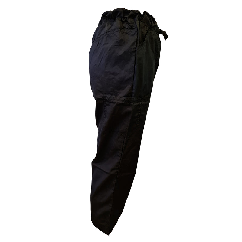 EZ Care Salon Capri Pants w/Drawstring Waist - Black