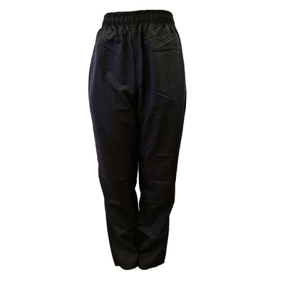 Black elastic waist dog grooming pants