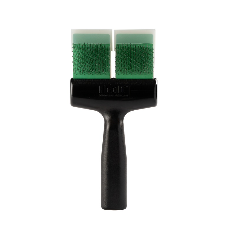 FlexIt Green Soft Flex Finishing Brush - Double Width