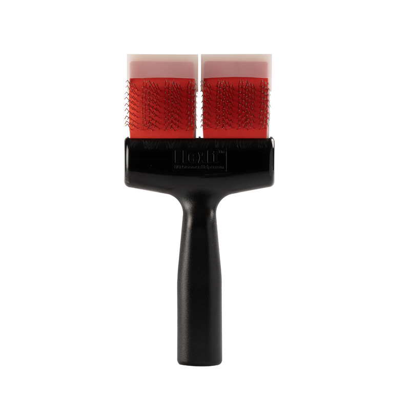 FlexIt Red Mat Zapper Firm Flex Brush - Double Width
