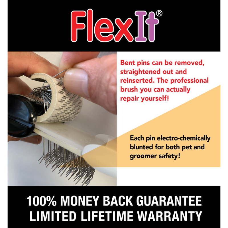 FlexIt Purple Firm Flex Finishing Brush - Double Width