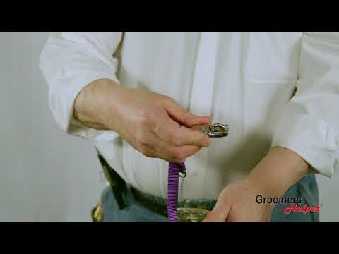 Groomers Helper 5/8" Loop Adjuster with Panic Snap - Purple