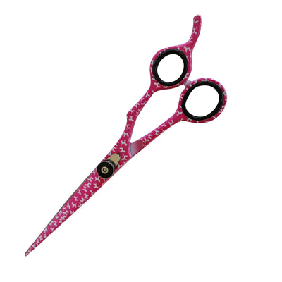 Royal Edge 7.5" Pink Poodle Design Straight Scissor