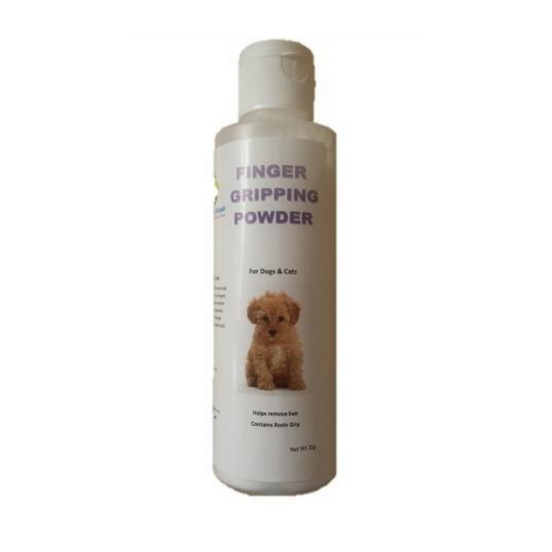 Groomers finger gripping powder for hand stripping dogs